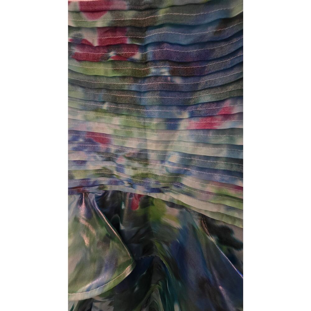 Taylor Watercolor Tiered Ruffle Gown – Size 8, NW - Picture 6 of 6
